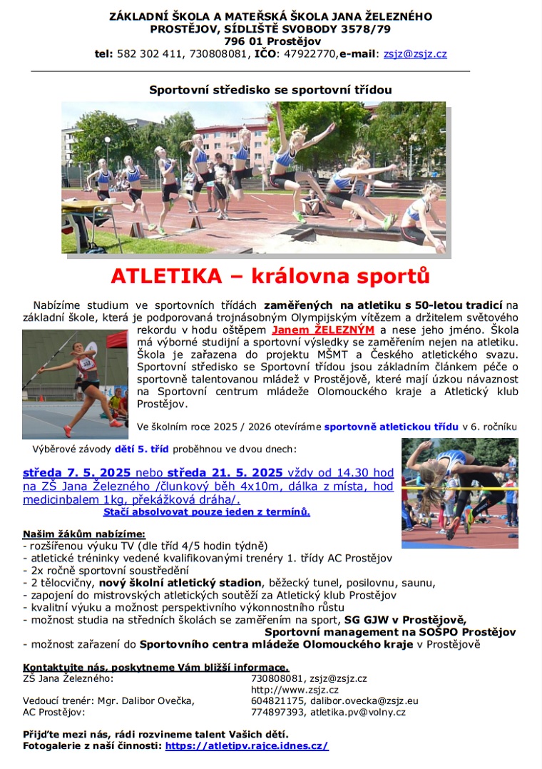 atletika pozvanka 1 2025